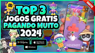 TOP 3 JOGOS NFT GRÁTIS PAGANDO MUITO EM 2024  FREE TO PLAY amp PLAY TO EARN  PC ANDROID E IOS [upl. by Aerdnod]