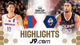 Guam 🇬🇺 fend off Mongolia 🇲🇳 to get on win column  J9 Highlights  FIBA Asia Cup 2025 Qualifiers [upl. by Hy]