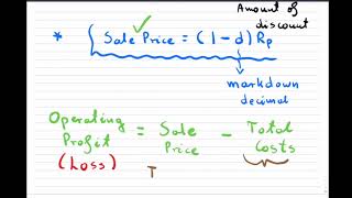 Markdown and Operating Profit [upl. by Aruasi579]