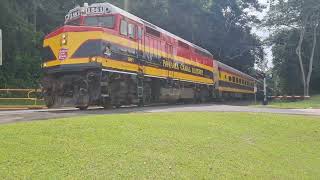 Panama Canal Railway Company passanger train passing southbound Miraflores [upl. by Jaqitsch]