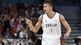 Bogdan Bogdanovic Nikola Jokic put Serbia over the top against South Sudan  Paris Olympics [upl. by Hadeehuat]