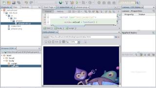 Hello Phaser in NetBeans IDE [upl. by Denae]