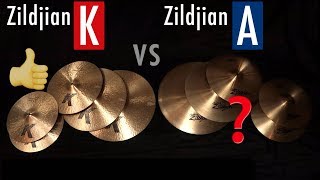 Which Cymbals RECORD Better Zildjian As vs Ks [upl. by Ainnet56]