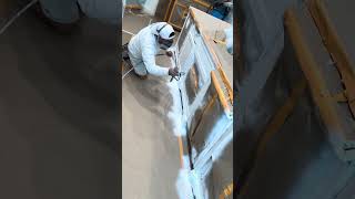 Victor sprays a second coat on beautiful kitchen cabinets shorts [upl. by Papagena]