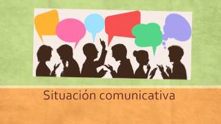 Situación comunicativa [upl. by Idnew]