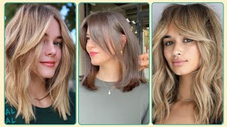 Gorgeous Curtain Bangs Haircut Mind Blowing Design Ideas [upl. by Attiuqehs]