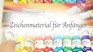 Zeichenmaterial für Anfänger  Basics  TinasArts [upl. by Napoleon627]