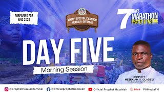 PROPHET HEZEKIAH OLADEJIS MINISTRATION PREERIO MARATHON FASTING amp PRAYER  DAY 5 [upl. by Owain]