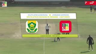 Zimbabwe Emerging vs SA Emerging  2nd 4 Day Match  Day 1 [upl. by Hsina375]