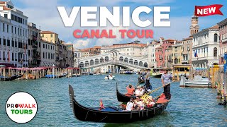 Venice Italy Canal Tour  4K 60fps with Captions [upl. by Rex]