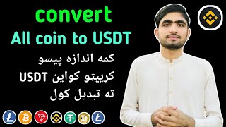 Convert All coin to USDT  Binance Learning pashto  Trade in pashto  Binance pashto Strategy [upl. by Enimrej435]