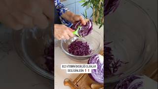 B12 deposu lahana turşusu tarifi shorts yemek recipe food [upl. by Lizabeth]