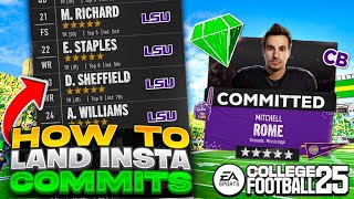 How to get Instant Commit Recruits in College Football 25 Dynasty [upl. by Werby]