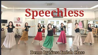 Speechless Line Dance  Nusa Indah Class  Choreo An Ji Won KOR  August 2024 [upl. by Jacenta370]