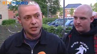 Rechtsextremisten protesteren tegen azc Winschoten [upl. by Leclair]