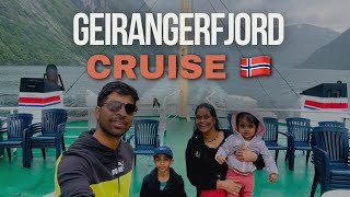 Norwegian fjords cruise  Geiranger  Hellesylt  Norway 4K [upl. by Ahsotal602]