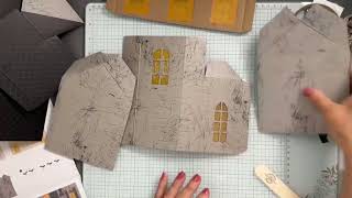 Stampin UP Haunted House How to Assemble Video [upl. by Boaten67]