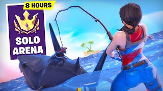 Playing Arena for 8 Hours STRAIGHT in Season 3 Fortnite Battle Royale [upl. by Lennej]