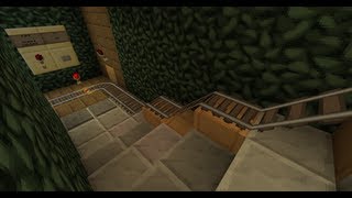 Minecraft Minecart sorting Player chesthopper amp empty [upl. by Michael]