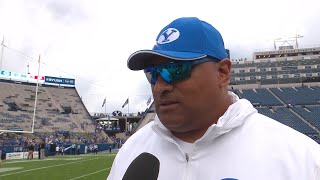 Kalani Sitake SUU vs BYU Postgame [upl. by Meil335]