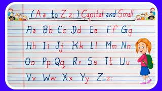 How to write Capital Letters and Small Lettersabcd capital and small letter writing [upl. by Letti304]