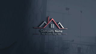 Construction Logo Design  Photoshop Tutorials [upl. by Abe66]