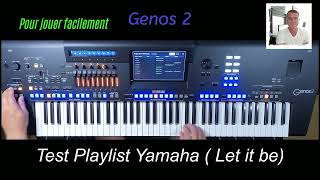 Yamaha Genos 2 Test Playlist Yamaha Let it be [upl. by Arlinda]