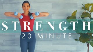 20 Minute Total Body Standing Strength Workout for Seniors amp Beginners [upl. by Adnoved]