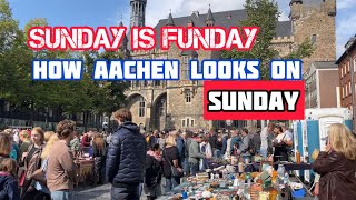 Sunday FUNDAY  How Aachen Germany 🇩🇪 Looks Like on Sunday Let’s Go for A Walk [upl. by Attenrev]