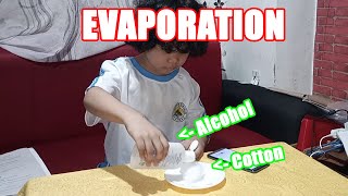 EXPERIMENT 2  EVAPORATION  SCIENCE  PERFORMANCE TASK  GRADE III [upl. by Gnat]