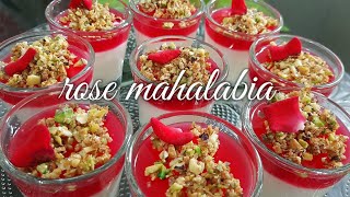 surayyanizin Mahalabia Recipe  Arabic Dessert  Malabi Pudiing  Muhallebi Recipe  Milk Pudding [upl. by Adrial]