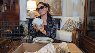 UNBOXING ESTATE SALE TREASURE Rare and valuable ironstone antiques and more [upl. by Buseck]