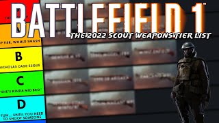 The 2022 Scout Weapons Tier List  Battlefield 1 [upl. by Bordiuk886]