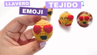 😍 Tutorial Llavero de emoji a crochet😍 FACIL y con muy poco materialIdeal para vender [upl. by Eded]