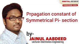 NFTL UNIT Networks Lecture 6 propagation constant of pi section [upl. by Bigod]