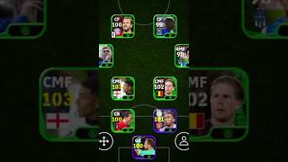 POTW booster squad  4222 Formation  efootball 2025 mobile shorts efootball pes viral [upl. by Dammahom92]