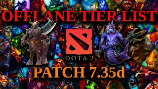 735d Offlane Tier List [upl. by Godard]