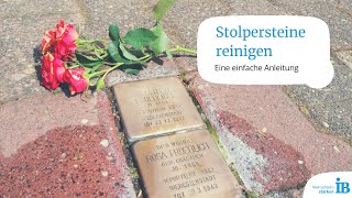 Stolpersteine reinigen Eine einfache Anleitung [upl. by Oecam]