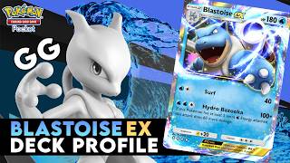 MEWTWO DESTROYER Blastoise ex Deck Profile for Pokemon TCG Pocket [upl. by Ana]