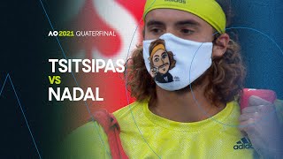 Rafael Nadal vs Stefanos Tsitsipas  Australian Open 2021 Quarterfinal  AO Classics [upl. by Eillime]