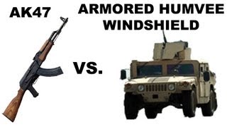 AK47 vs Armored Humvee Windshield The Physics of Laminated Glass [upl. by Main623]