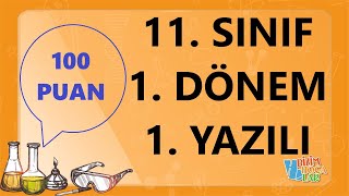 11 SINIF  KİMYA  1 DÖNEM  1 YAZILI ÇALIŞMASI [upl. by Nnylg]