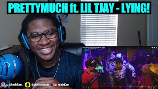 FIRST TIME HEARING PRETTYMUCH  Lying Official Video ft Lil Tjay  REACTION [upl. by Merrielle829]