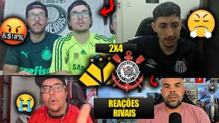 REAÇÕES dos RIVAIS FURIOSOS com a VIRADA do TIMÃO  CRICIÚMA 2X4 CORINTHIANS REACT BR 2024 [upl. by Felizio]