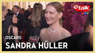 Sandra Hüller says her life changed already after starring in two Best Picture nominations  Etalk [upl. by Krysta]