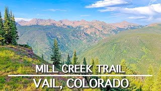 Mountain Biking Mill Creek Trail  Vail Colorado [upl. by Adnawed]