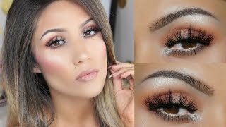 Morphe 350 Tutorial Easy Bronze Makeup Look [upl. by Gavra559]