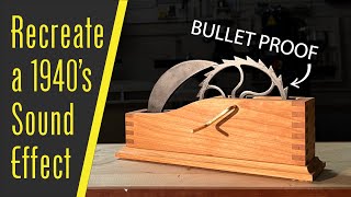 Recreating an 80 year old Radio Sound Effect  Laser Cut Bullet Proof Steel [upl. by Ylehsa]