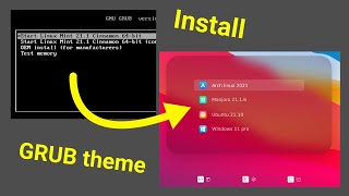 How to Install or Change GRUB Theme on Ubuntu Fedora Arch [upl. by Ronda]