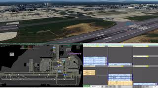 EGKKGND  Gatwick Ground  Vatsim UK ATC  0906  Towerview Part 2 [upl. by Schwitzer]